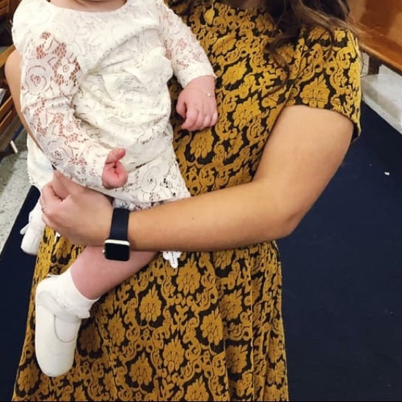 Yellow Lace Dress - Picture 2 of 3